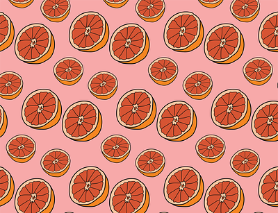 Orange Pattern by Courtney Graben art design digital art illustration pattern surface design