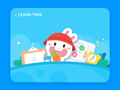 Learn time！ animals design icon illustration illustrations lovely ui web