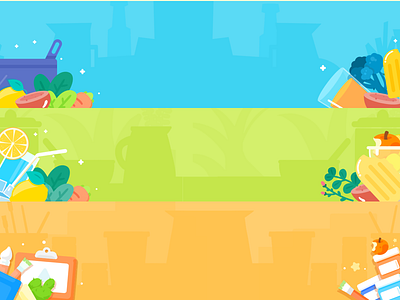 Scene map animals design illustrations lovely popup ui web