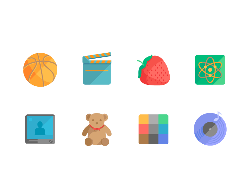 Themed TV channel icons for MyWy Internet TV service