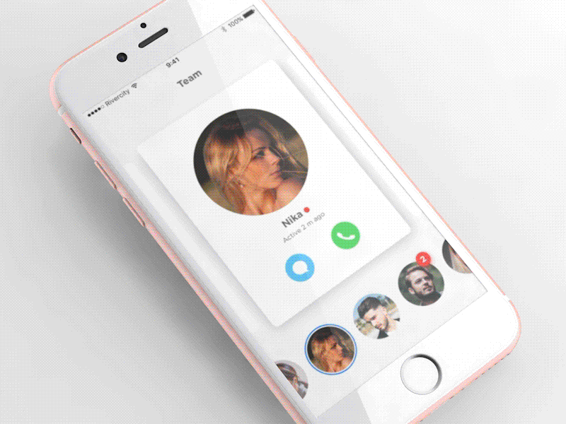 Chat App Experience 3d animation chat gif interface ios iphone messaging mobile technician ui ux