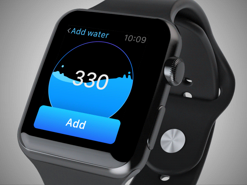 Water Balance Tracker App app apple applewatch blue consumption drink indicator ios stat water watermonitor