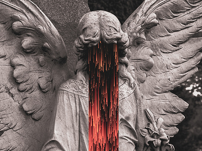 fallen_angel.png art collage glitch glitchart illustration retro
