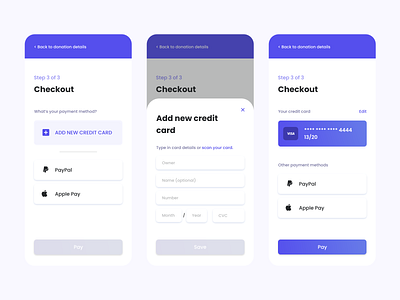 Credit Card Checkout app checkout creditcard design mobile ui ux