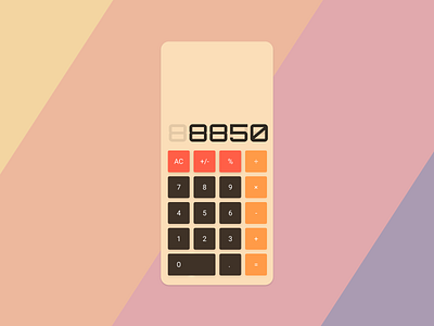 90s Calculator 90s app calculator design minimal mobile square ui