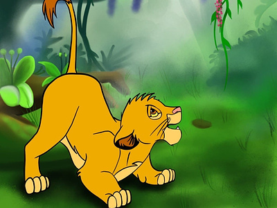 The Lion King design graphic design illustration procreate диджитал диджитал иллюстрация лев рисунок симба