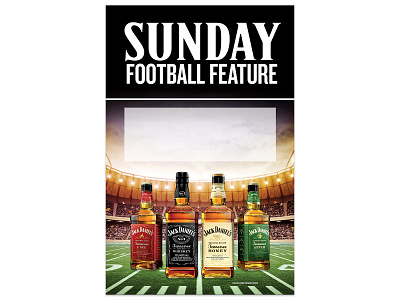 Jack Daniel's Football Poster alcbev design