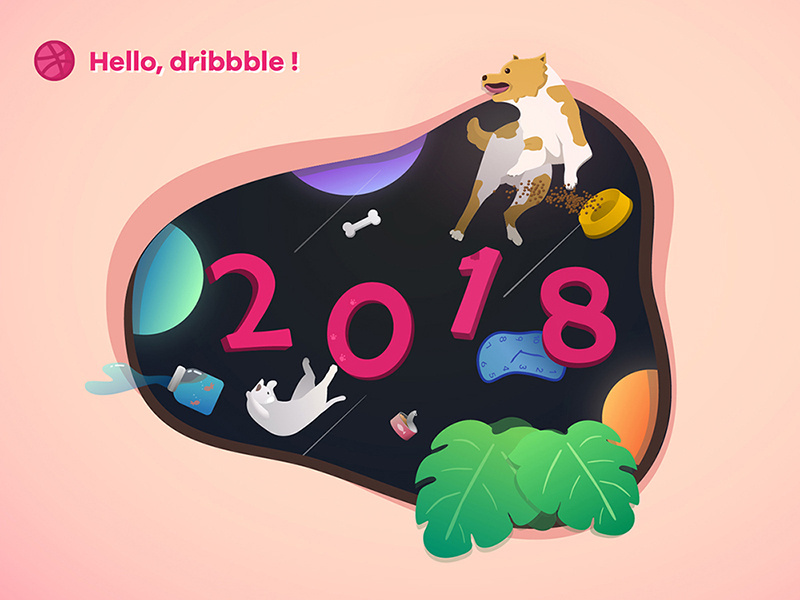 First shot time pets illustration