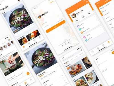 Concept design of cookbook app