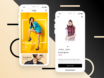 Fashion App [Kloth] app app branding clothing design design app ecommerce app fashion fashion app ios iphonex mobile app mobile app design product product catalog sketch ui woman