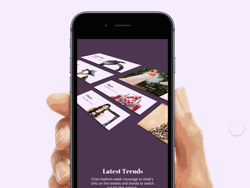 Isometric Grid Fashion App Onboarding animation app fashion framer framer100 framerjs gif interaction ios onboarding prototype states