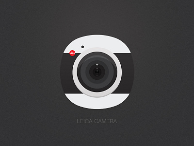 Leica Camera. camera flaticon grey icon leica red ui
