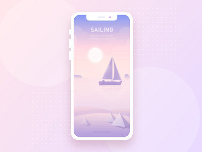 Sailing illustration.