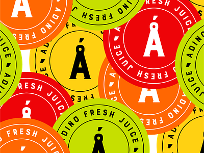 Adino Juice Packaging Sticker Design