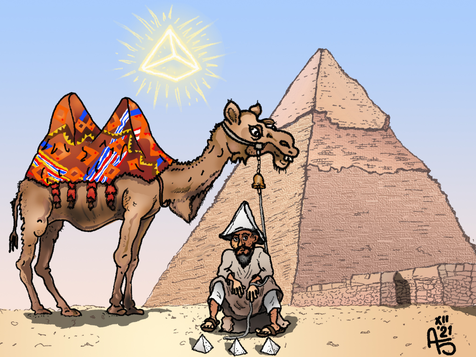 Piramide illustration и