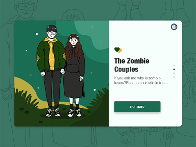 The Zombie Couples green zombie