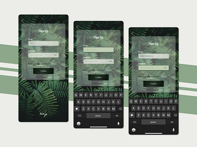 Leafy Sign Up page _ Daily UI 001