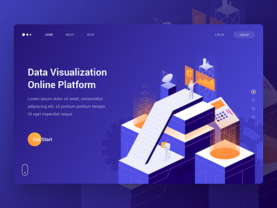 Data Visualization Online Platform Concept illustration