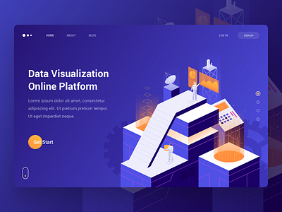 Data Visualization Online Platform Concept