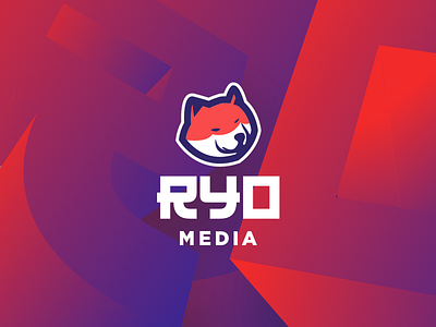 Ryo Media logo branding japanese logo logodesign shibainu