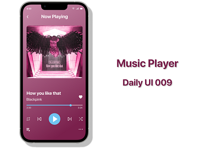 DailyUI 009 Music player