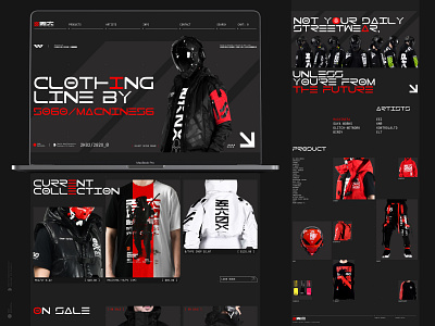Machine56 | E-commerce Redesign e commerce machine56 online store redesign streetwear ui uiux uprock user interface ux web web design website