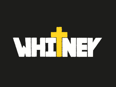 RIP Whitney illustration lettering music type typography