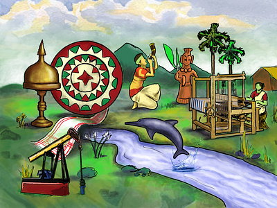 Digital Illustration for "Assam's Black Gold Saga"