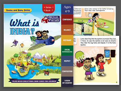 "What is India" Book design & illustration