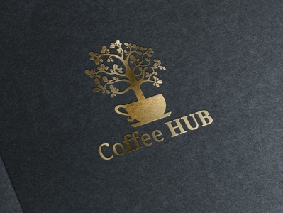 Coffee Shop Logo coffe hub branding coffee shop logo graphic design logo