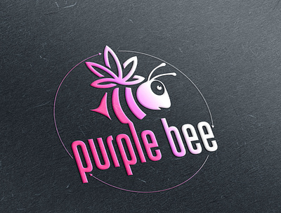 Purple Bee Branding branding graphic design logo