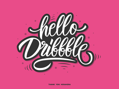 Hello Dribbble debut dribbble first hello lettering shot splash thanks ui ux
