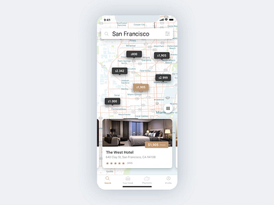 Rental Property application animation app application ui bussiness clean design interaction interface interface animation ios iphone x mobile principle product property real estate app rental sketch ui ux ui