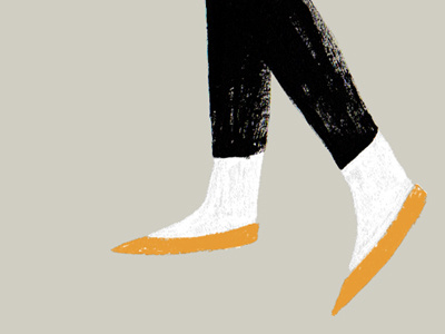 shoes illustration ink photoshop