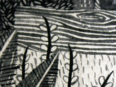 earthly delights - peek exhibition illustration ink nature plants texture