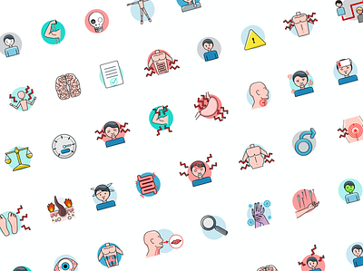 Set of Illustrations for Anxiety Management Course branding illustration ui ux vector