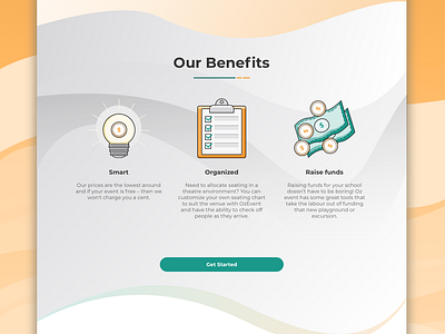 Benefits Page app branding design identity illustration illustrator minimal ui ux uxui vector web