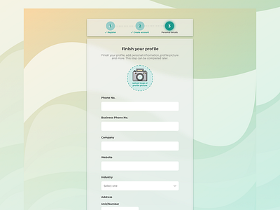 Login step 3 branding design illustration ui ux vector