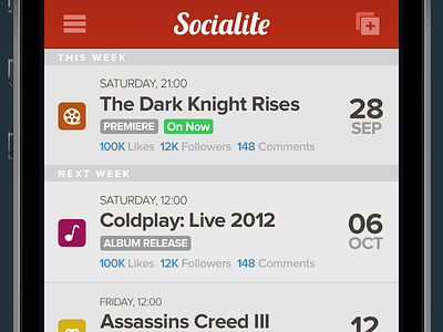 Socialite - Newsfeed