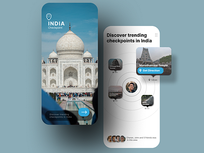 INDIA Checkpoint - Tourism App UI