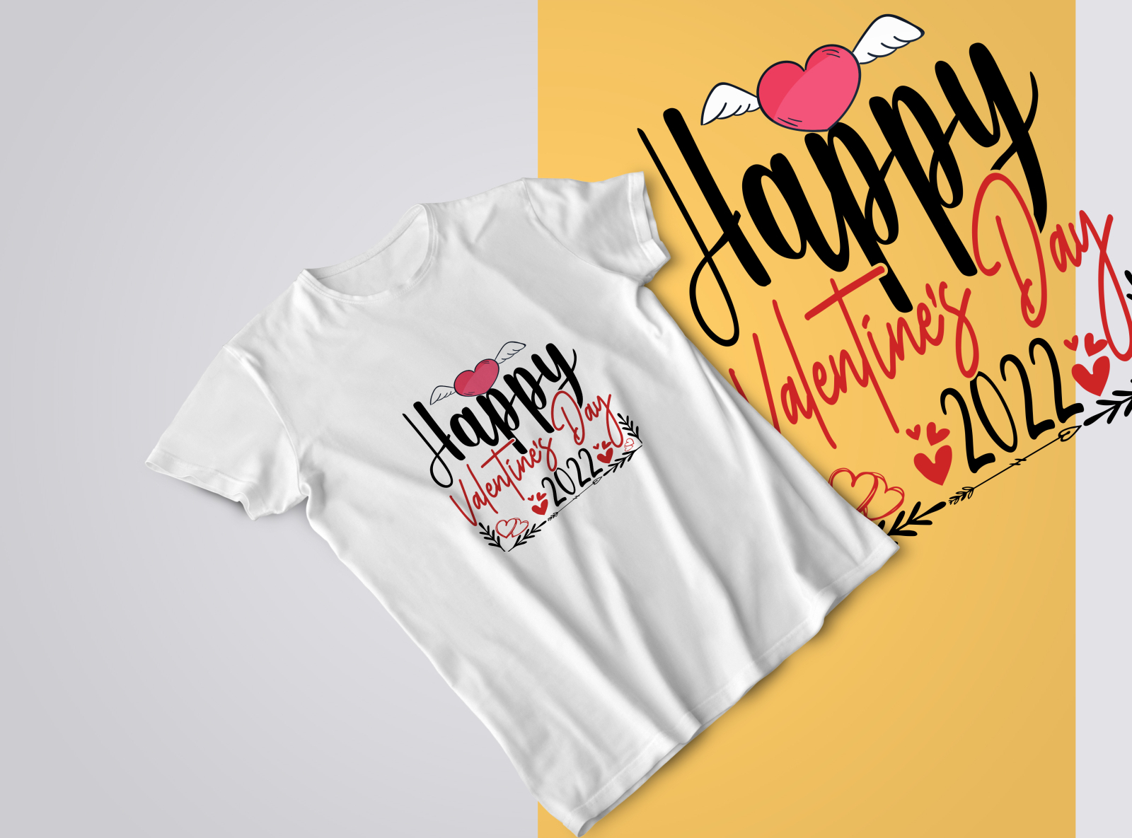 Valentine's Day T-Shirt by Md Abu Naser Bhuiyan on Dribbble