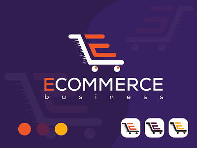 E-COMMERCEE LOGO branding design e commerce logo e commercee logo vector logo