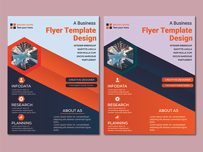 Flayer Template branding design flyer graphic design new flayer template vector