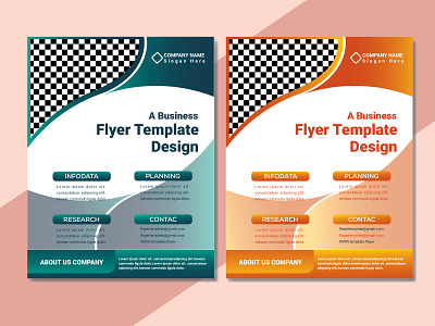 Modern flyer template design branding design flyer flyer template graphic design illustration leaflet new template vector