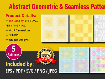 Abstract Geometric & Seamless Pattern amazon kdp background classic patterns coloring pages geometric shapes geometrical graphic design knitting patterns luxury pattern modern needle arts pattern quilt patterns seamless seamless patterns square pattern textile pattern texture vintage wallpaper