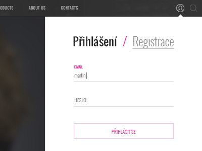 Login / registration