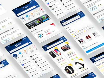 Alza - previews from the new app apps design ecommerce eshop ios ui design ux design
