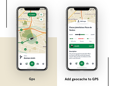 Geocaching App Redesign app feature geocaching gps partnership redesign tesla