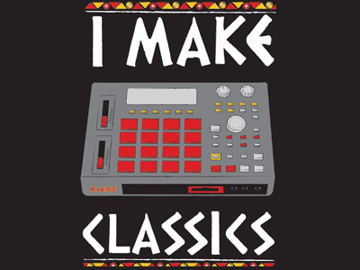 I Make Classics hip hop illustration illustrator mpc music shirt t shirt vector