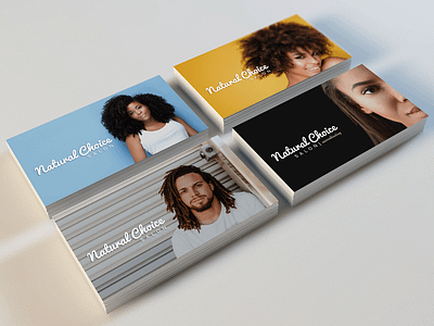 Ncs Cards branding business card card design graphic design hair locs logo microblading natural hair photo print